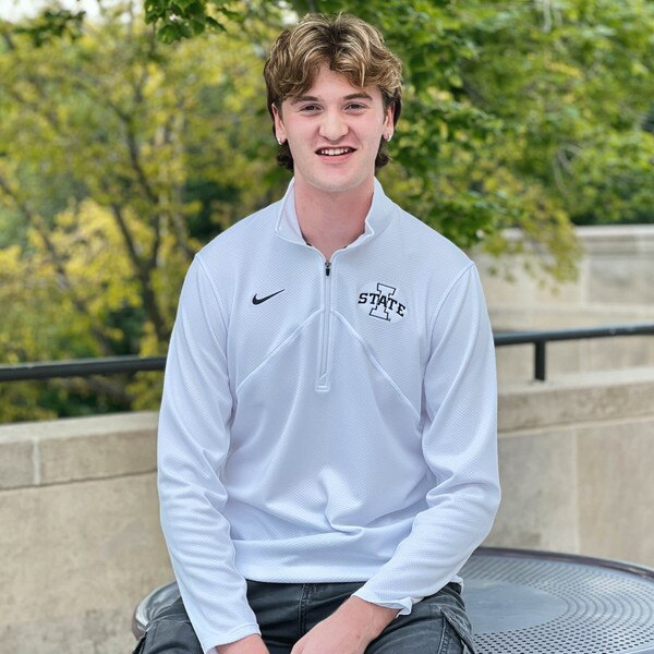 Nike® I-State White DRI-Fit 1/4-Zip Long Sleeve